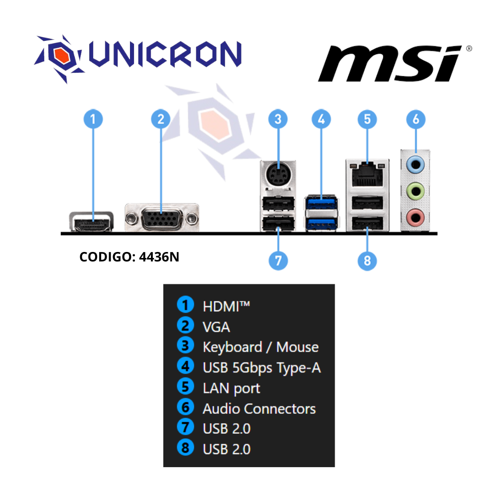 Placa Msi H510M Plus II Lga 1200, Micro-Atx, Ddr4